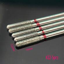 DeDryDS 5/10件套指甲打磨钻头，角质层打磨钻头，锥形角质层打磨钻头，3/32柄电动打磨钻头，用于指甲准备和修甲修脚工具