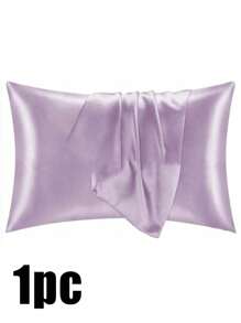 Luxurious Silky Soft Pillowcase - Breathable Skin-Friendly Cool Feel, Solid Color With Envelope Closure - Machine Washable Bedding Washed Silk Pillowcase Single Ice Silk Satin Silk Faux Silk Pillowcase Christmas Gift