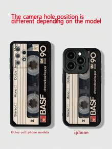 Magnetic Tape Painted Black Shockproof Phone Case Compatible With Iphone XR, 7/8, 15 Pro Max, 16/11/16 Pro/16 Plus/16 Pro Max/16E/15 Pro Max/13/14/12/XS/XR/7G/8P, IPhone 13/14, Apple 11 Soft TPU Shockproof Soft Case Compatible With Galaxy A04, A32, A52, A72, A33, A23, A34, A35, S23, S24, A34, A25, S21, S20