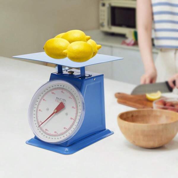 HOHOBLA 110Lbs Mechanical Dial Scale, Mechanical Food Scales For Kitchen, High Accuracy Mechanical Retail Store Scale, Heavy Duty Industrial Dial Scale For Supermarket, Food Market, Snack Shop