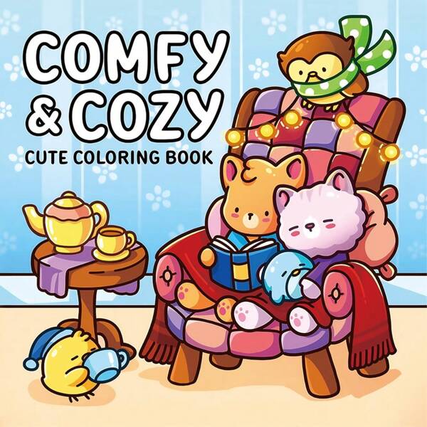 Cheekoo Cartoon Coloring Book Set For Teens 120 Pages Art Therapy Stress Relief Creative Fun Activity Book Gift