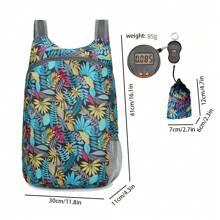 Lightweight And Foldable Flower Backpack - Ultra Thin, Multi Functional, Suitable For Hiking, Travel, Work, Shopping | Polyester Fiber, Adjustable Shoulder Strap - Suitable For Men - Perfect For Daily Use - Perfect Gift For Students And Travelers, Boarding Backpack, Simple And Lightweight Backpack, Full Print Backpack, Cycling Backpack, Travel Backpack, Backpack For Travel Foldable Backpack Beach Bag Men Camping Equipment