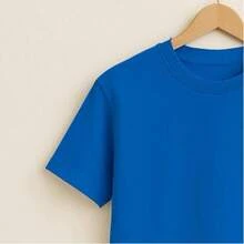 Basic T-Shirt Bright Colors 100% Cotton 30.1 Unisex - azul real - Ver 2