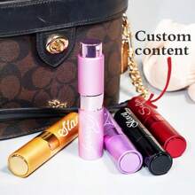 Customized Compact Refillable Perfume Bottle - Portable Sprayer Suitable For Travel And Daily Use, Odorless ABS Plastic Atomizer, Multiple Colors, Perfect Gift For Loved Ones, Atomizing Spray Bottle, Leak-Proof Perfume Pump Bottle, Unisex Portable Perfume Dispenser, Suitable For Girlfriend, Valentine's Day Gift, Single Party Gift, Mother's Day Gift, Graduation Gift