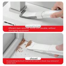 Multi Functional Scouring Pad Cleaning Shovel, Gap And Corner Cleaning Brush Shovel, Integrated Bathroom Floor Drain Cleaning Brush, Kitchen, Room, Bedroom, Living Room Dead Corner Cleaning Brush Tool