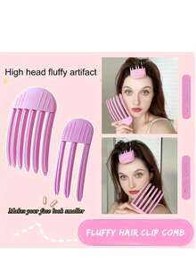 Glamorous Style 1/2 Packs Angel Themed Plastic Hair Volumizing Clips - No Feather, The Color Depth Is Random Easy Operation Hand Washable - Power-Free Root Lifting Combs For Heightened Hairstyling - Multicolor - View 12