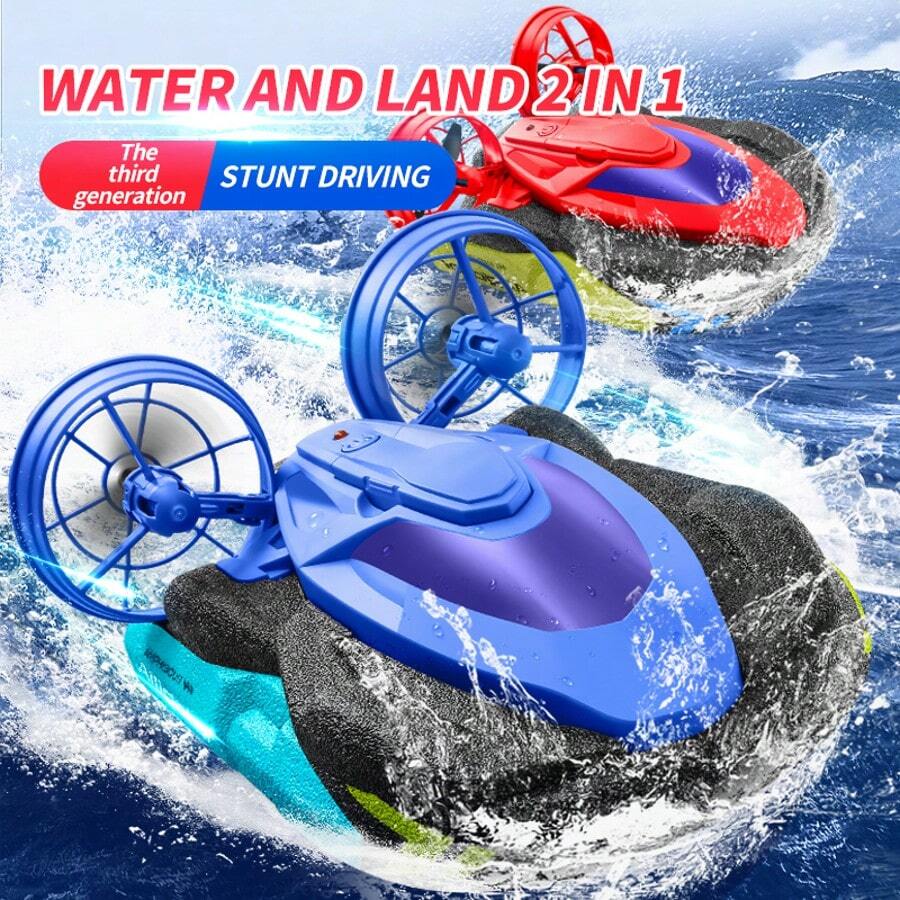 2025 NEW 4DRC Remote Control Boat, Remote Control Car, Children's Water And Land Two-In-One, Small Boy Toy Gift For Primary School Students, Summer Toy, Birthday Gift, Christmas Gift, Festival Gift, New Year Gift, Halloween Gift.
