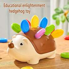 1 pieza Juguete de ensamblaje de erizo para la educación temprana de los niños, desarrollo de la inteligencia y ejercicio de coordinación mano-ojo, regalo de vacaciones para bebés