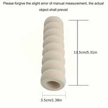 6 件/套门把手套 | 柔软、可重复使用的保险杠把手套，适用于家居和装饰 - 螺旋套，夏季防热，冬季防寒，多种颜色（米色、棕色、绿色、粉色、紫色）