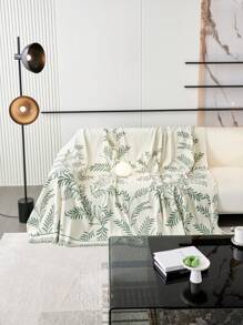 1pc Chenille Tassel Sofa Cover, Anti-Slip, Dust-Proof, Scratch Resistant, Decorative Sofa Protector, Suitable For Living Room, Bedroom, Office, Car, Pet Friendly, Fits 1 Seat, 2 Seat, 3 Seat, 4 Seat, L-Shaped Sofa, All Seasons