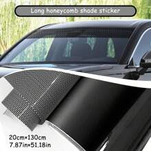 1pc Extra Long Car Front Windshield Sunshade Honeycomb Sticker
