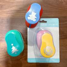 22件/套 随机颜色 2.5厘米 花朵打孔器，DIY相册工艺配件，压花器，打孔器，打孔器，返校用品，学习用品