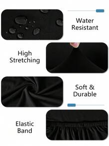 1 szt./4/6 szt. XL Wodoodporny pokrowiec na krzesło z mlecznego jedwabiu Pokrowce na krzesła do jadalni Elastyczne żakardowe wysokie oparcie Elastyczne pokrowce na krzesła do salonu Kuchnia Możliwość prania w pralce Zdejmowane pokrowce na krzesła do jadalni, kuchni, bankietów, pokrowce na krzesła do jadalni, pokrowce na krzesła, Boże Narodzenie