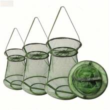 Durable Nylon Folding Fish Basket - Protective Net Pocket For Hunting & Fishing