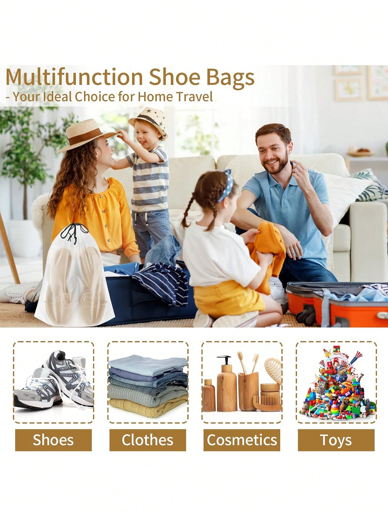 50 حقيبة شفافة مقاومة للماء للسفر (40 في 30 سم) -...