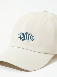 DareSee 1pc Unisex Breathable & Lightweight & Fashionable Cap With Embroidered Myob Letters, Suitable For Daily Casual Outdoor Wear Street MusicFest Y2KFest Back To School Autumn Winter Gifts Music Fest - Beige - View 5
