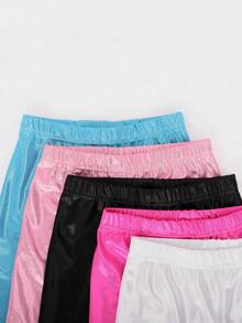 1pc Children's Shiny Metallic Dance Tights, New For Spring/Summer - Multicolor - View 11