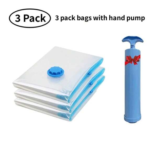 Sacs de rangement sous vide, organisateur de garde-robe, sacs scellés sous vide, sacs économisant l'espace pour vêtements, oreillers, couvertures, paquet de sacs de voyage sous vide