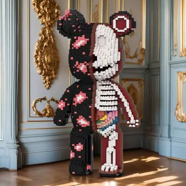 Conjunto de 8999 peças de esqueleto de urso - Brinquedo mágico - Presente educativo e divertido! Presente de Natal, Halloween e Ação de Graças