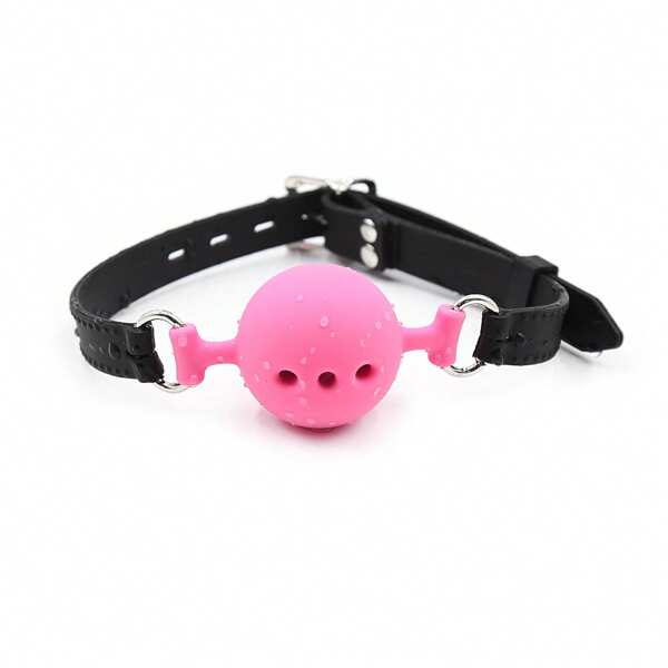 Restraints Mouth Gag Silicone Breathable Ball Halloween  Bite Gag For Adult  Play  Mouth Ball
