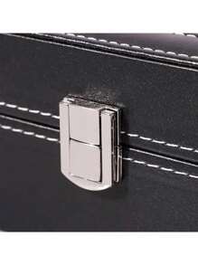 1pc Watch Box, 6 Grids Watch Storage Box, Jewelry Display Case, Watch Holder Gift Box For Men & Women Back To School