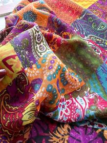 Soft And Breathable Scarf For Women, Lightweight Warm Colorful Print Shawl With Tassels, Perfect For Outdoor And Daily Use  Winter Fall
