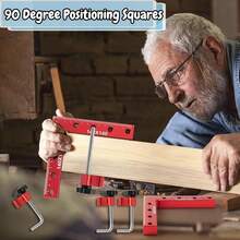 Escuadras de Posicionamiento 90 Grados, Juego de 6 Aleación de Aluminio de Posicionamiento de Superficie Abrazaderas,Abrazadera de Esquina Tipo L Herramientas Carpinteria - 140 x 140 mm - Ver 11