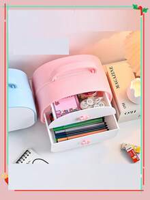 صندوق درج المكتب القطعة الواحدة، صندوق تخزين اكسسوارات الشعر، صندوق تخزين المجوهرات، صندوق تخزين المكتب المصغر، صندوق تخزين مستحضرات التجميل العصرية، علبة تخزين مستحضرات التجميل، منظم تخزين مستحضرات التجميل متعدد الوظائف مقاوم للغبار والماء، منظم مكياج، حقيبة تخزين مجوهرات، علبة مكياج، منظم مكياج، حقيبة مكياج