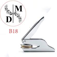 Custom Your Wedding Embosser, Napkin Embosser, Envelope And Invitation Embosser, Personalized Embosser Stamp, Custom Embosser Stamp, Personalized Wedding Embosser, Initials Embosser, Paper Embosser, Monogram Embosser Personalized Initials Embosser Stamp, Monogram Embosser,Back To School,School Supplies - Silver - View 14