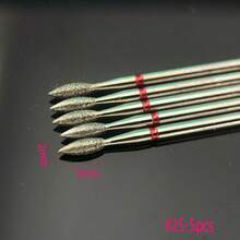 DeDryDS 5/10件套指甲打磨钻头，角质层打磨钻头，锥形角质层打磨钻头，3/32柄电动打磨钻头，用于指甲准备和修甲修脚工具