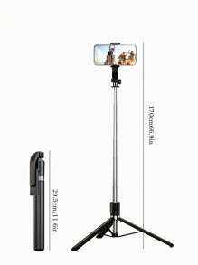 Palo de selfie inalámbrico Bluetooth de STICKMAG de 1.7M/0.7M, con luz LED de relleno, control remoto inalámbrico, soporte para teléfono móvil giratorio 360°, compatible con iPhone 16, 15, 14, 13, 12, 11e/Max/Pro/Xs/Xr/X/Plus, compatible con Samsung Galaxy S25/S24/S23/S22 Ultra y otros teléfonos Android, GoPro, adecuado para viajes y transmisión en vivo, disparos de verano, viajes, actividades al aire libre, trípode para transmisión en vivo