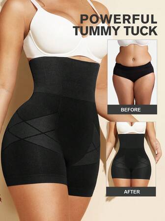 1pc Women Waist Trainer Slimming Shaper, Seamless Sculpting Tummy Control & Butt Lifting Pants