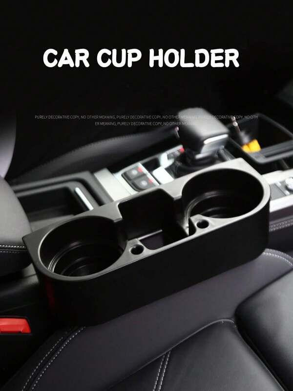 1pc Car Organizer Box, Cup Holder Storage Box, Seat Gap Filler For Car Console, Plastic Car Accessories