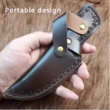 Outdoor Camping PU Knife Sheath, Knife Tool Storage Bag, Fits Various Knives, Can Be Hung On Waist (Knives Not Included)