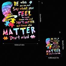 1pc/2pcs/3pcs Heat Transfer Patches, Assorted Color Plastic DIY Iron-On Stickers, Suitable For T-Shirts, Sweatshirts, Jeans, Hoodies, Bags, Pillows, Baseball Caps - Easy Handmade Decals - Multicolor - View 3