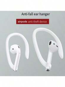 Soft Silicone Anti-Lost TPU Earphone Holder Strap Compatible With Apple 1&2 Pro - White - View 1