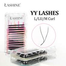 Lashine Lashine 12 Rows M Curl YY 3DW 4DW 5DW 6DW Lashs0.07mm 7-13mm Mix Natural Soft W Shape Lashes Supplies Premade Volume Fan Lashes Extension