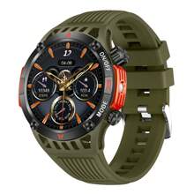 1 pièce Montre connectée sportive de 4,16 pouces pour hommes et femmes, prenant en charge les appels sans fil, la lampe de poche, la fonction d'appel d'urgence SOS, étanche avec suivi de la condition physique