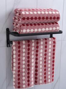 1/2/3 piezas Juego de toallas a rayas de poliéster, toallas de mano/rostro de felpa coral suaves y de secado rápido, toallas de baño súper absorbentes, adecuadas para baño, piscina, gimnasio, decoración de baño, decoración de otoño, vuelta al colegio, para salón de belleza, hogar y baño