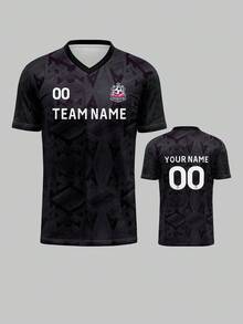 2026 Customized Name Number LOGO Jersey, Single Piece Unisex Sports Breathable Quick-Dry V-Neck Football Shirt Summer - Multicolor - View 9