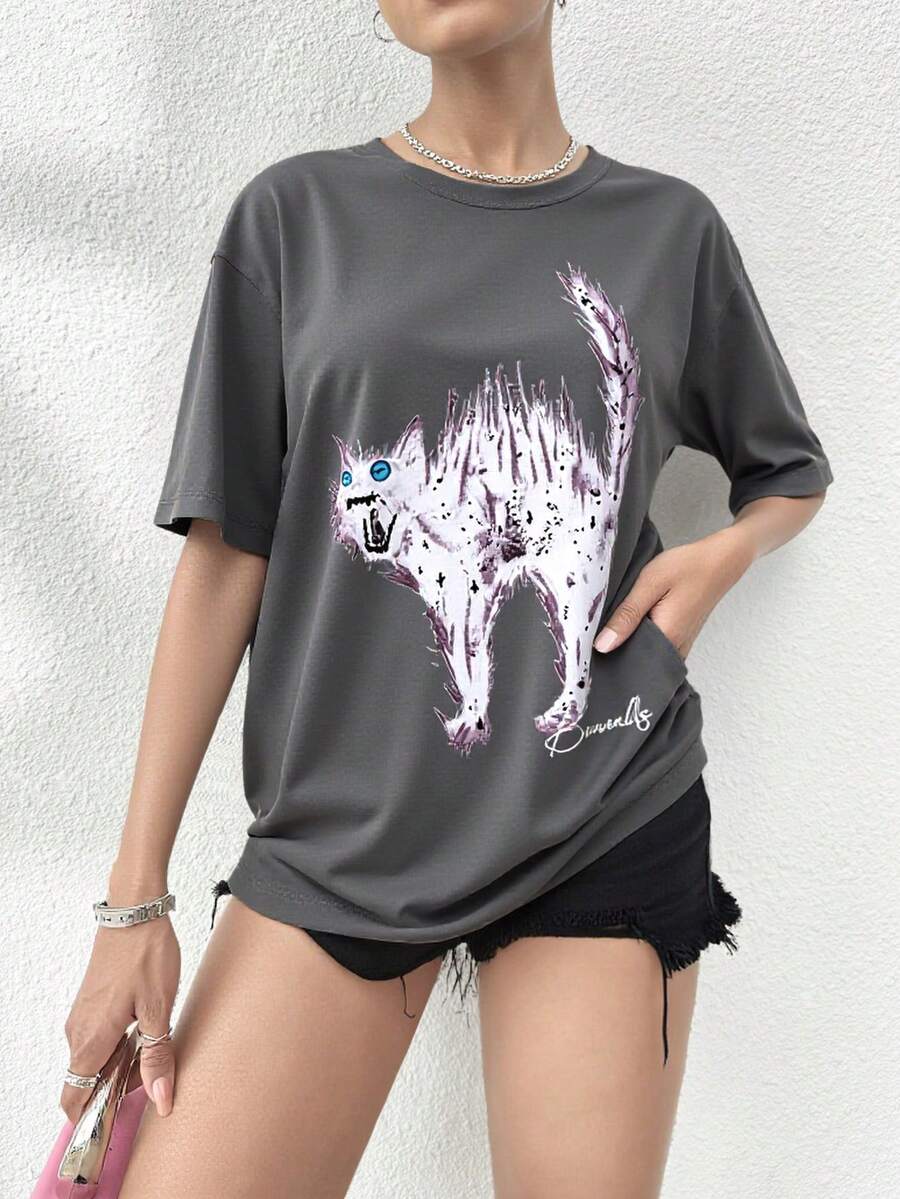 Women T-Shirts - Grey - View 1