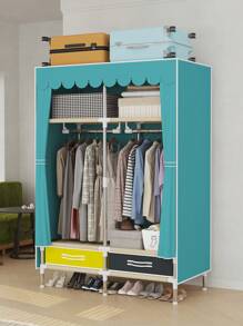 Este armario tiene un ancho de 39.37 pulgadas. Puede ser ensamblado rápidamente sin herramientas, generalmente con instrucciones detalladas incluidas. El desensamblaje también es muy sencillo, lo que lo hace conveniente para mudanzas y almacenamiento. La parte de tela se puede limpiar regularmente para mantener la limpieza.