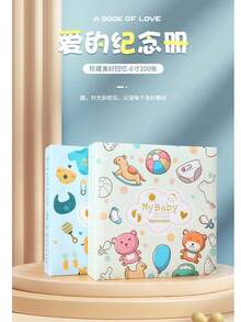 - Inch 200 - Page Baby Boy Photo Album - Preserve Every Cherished Memory - Blue - View 5