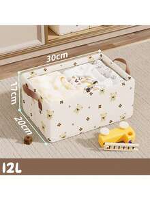 Fabric Cute Bear Steel Frame Storage Box, Foldable Drawer Type Organizer Box For Wardrobe, Home Use Clothing Storage,Storage Orangizer,Travel Essential - Multicolor - View 15