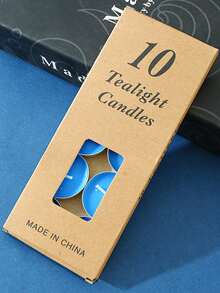 10 件白色无烟长效石蜡茶蜡烛，迷你许愿蜡烛，适用于家庭、节日、婚礼、派对、餐桌、万圣节、游泳池和紧急情况、房间装饰、礼物 - 紅色 - 查看 15