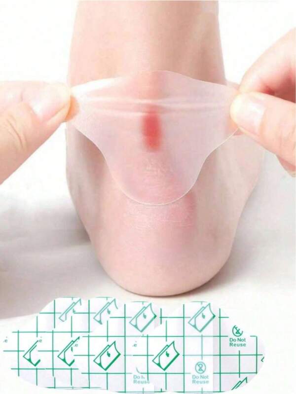Invisible Gel Pads, Transparent Hydrogel Heel Cushions, Anti-Friction Gel Pads, Foot Protection Pads, Naturally Fitting, High Elasticity, Suitable For High Heels And Prolonged Walking, Foot Care Solution To Prevent Blisters - Clear, Waterproof Toe And Heel Protectors, Anti-Wear Adhesive Forefoot Pads, Odorless And Comfortable