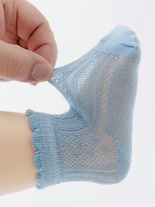 12pcs/Pack Breathable, Soft Polyester Baby Socks, Suitable For Spring, Summer, Autumn - Multicolor - View 3