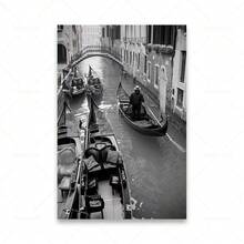 1 tấm áp phích nghệ thuật treo tường Khung tùy chọn Milan Ý Cảnh đen trắng Nhiếp ảnh phong cảnh In Tranh vải Canvas Bãi biển Thuyền Xe buýt Nghệ thuật treo tường Áp phích Trang trí phòng khách Du lịch - nhiều màu - Xem 31