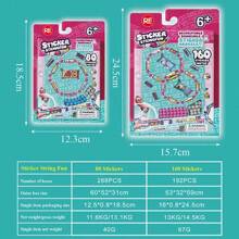 Tragbare und teilbare Sticker-Armbänder, beinhaltet 80/160 Mini-Sticker, Mystery Reveal Sticker Rollen, über 1000 Designs zum Entdecken und Sammeln, perfekt als Partyfavors und Geburtstagsgeschenke