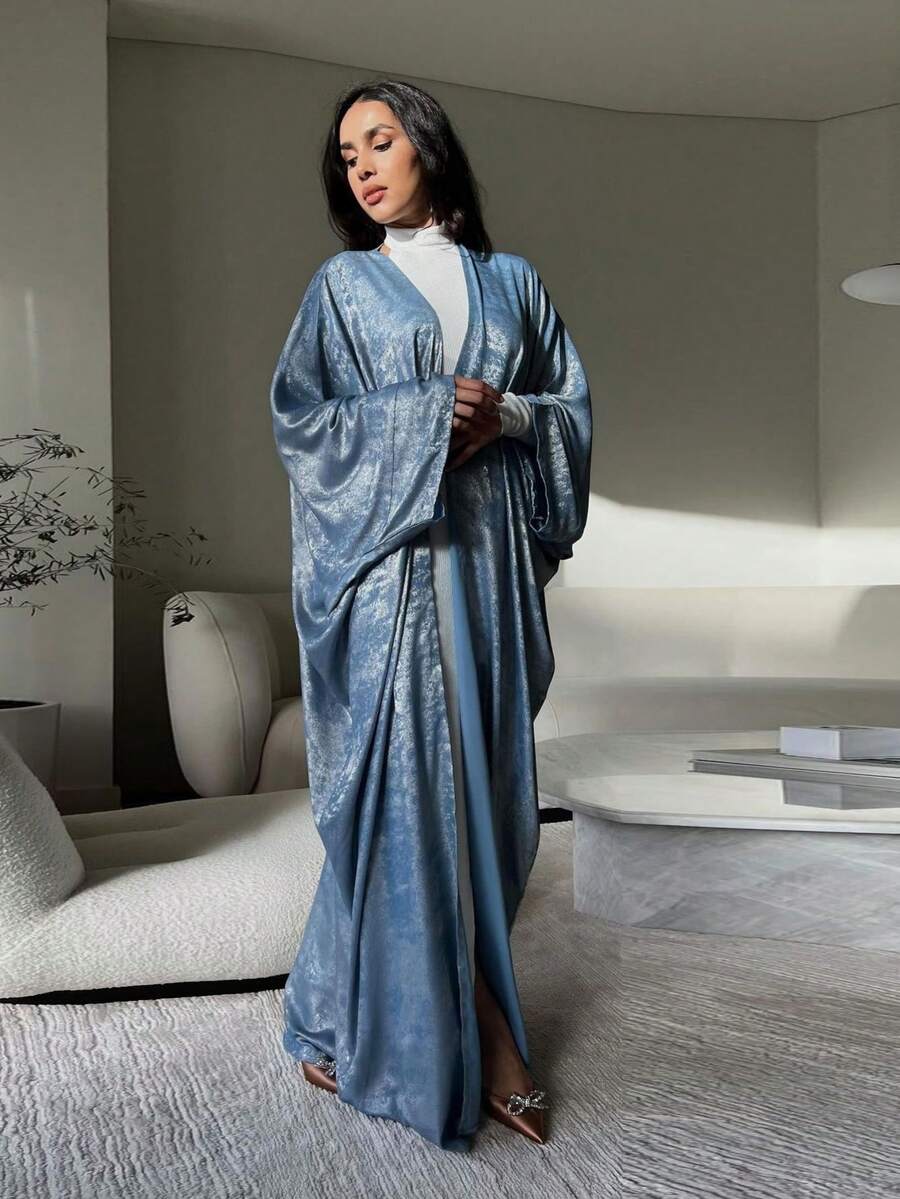 Elegant Shiny Ramadan Abaya , Fashionable Ramadan Robe , Graceful Party Robe For Valentine's Day